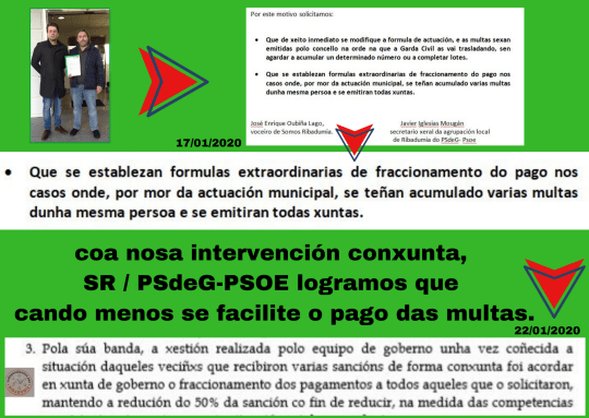 gracias a nosa intervención logramso que cando menos se facilite o pago das multas (2)